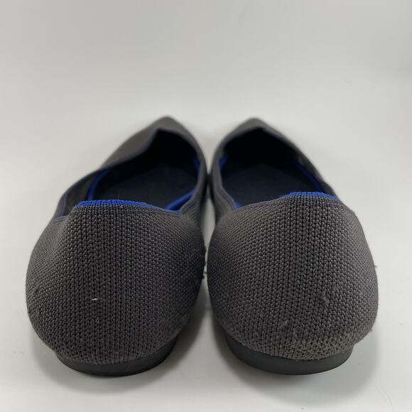 Rothys The Point Ballet Flats Womens Size 10 Slip In Black Dusty Purple - Picture 5 of 9